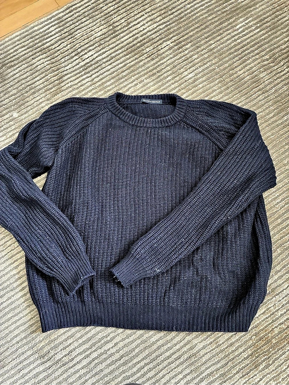 Brandy Melville Crewneck Sweater in Blue